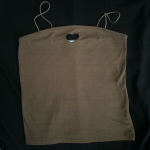 rue21 spaghetti strap cami with cute heart cut out